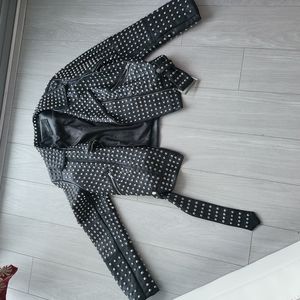 Black jacket leather